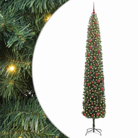 Árbol de Navidad artificial Verde 270 cm PVC, Acero y Plástico