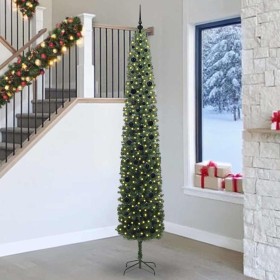 Árbol de Navidad artificial Verde 270 cm PVC, Acero y Plástico
