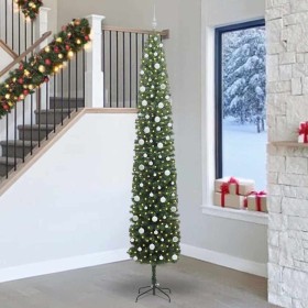 Árbol de Navidad artificial Verde 270 cm PVC, Acero y Plástico
