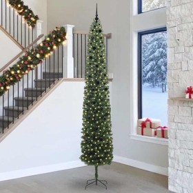 Árbol de Navidad artificial Verde 300 cm PVC, Acero y Plástico