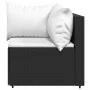 3-teiliges Gartenmöbel-Set und schwarze synthetische Rattankissen von vidaXL, Outdoor-Sofas - Ref: Foro24-319732, Preis: 228,...