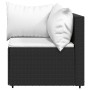 3-teiliges Gartenmöbel-Set und schwarze synthetische Rattankissen von vidaXL, Outdoor-Sofas - Ref: Foro24-319732, Preis: 240,...