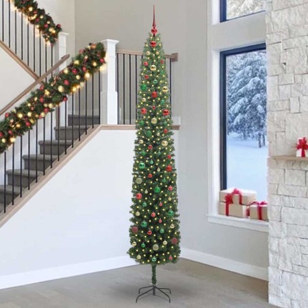 Árbol de Navidad artificial Verde 300 cm PVC, Acero y Plástico