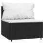 3-piece garden furniture set and black synthetic rattan cushions by vidaXL, Outdoor sofas - Ref: Foro24-319732, Price: 228,24...