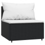 3-teiliges Gartenmöbel-Set und schwarze synthetische Rattankissen von vidaXL, Outdoor-Sofas - Ref: Foro24-319732, Preis: 240,...