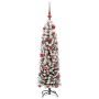 Árbol de Navidad artificial Verde 120 cm PVC, Acero y Plástico
