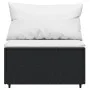 3-teiliges Gartenmöbel-Set und schwarze synthetische Rattankissen von vidaXL, Outdoor-Sofas - Ref: Foro24-319732, Preis: 228,...