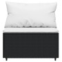 3-teiliges Gartenmöbel-Set und schwarze synthetische Rattankissen von vidaXL, Outdoor-Sofas - Ref: Foro24-319732, Preis: 240,...