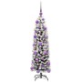 Árbol de Navidad artificial Verde 120 cm PVC, Acero y Plástico