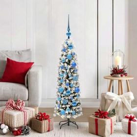 Árbol de Navidad artificial Verde 120 cm PVC, Acero y Plástico