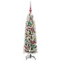 Árbol de Navidad artificial Verde 120 cm PVC, Acero y Plástico