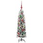 Árbol de Navidad artificial Verde 120 cm PVC, Acero y Plástico