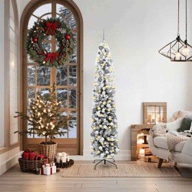 Árbol de Navidad artificial Verde 180 cm PVC, Acero y Plástico