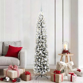Árbol de Navidad artificial Verde 180 cm PVC, Acero y Plástico