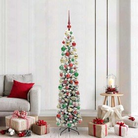 Árbol de Navidad artificial Verde 180 cm PVC, Acero y Plástico