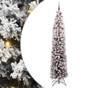 Árbol de Navidad artificial Verde 210 cm PVC, Acero y Plástico