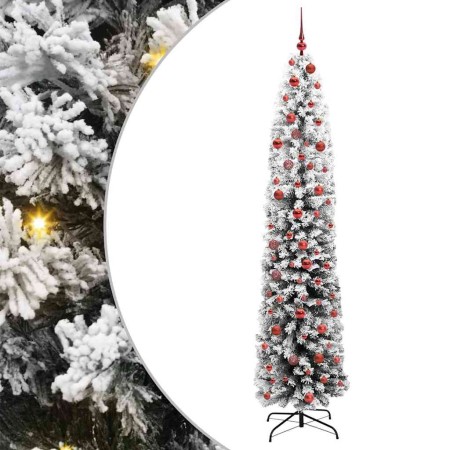 Árbol de Navidad artificial Verde 210 cm PVC, Acero y Plástico