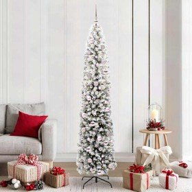 Árbol de Navidad artificial Verde 210 cm PVC, Acero y Plástico