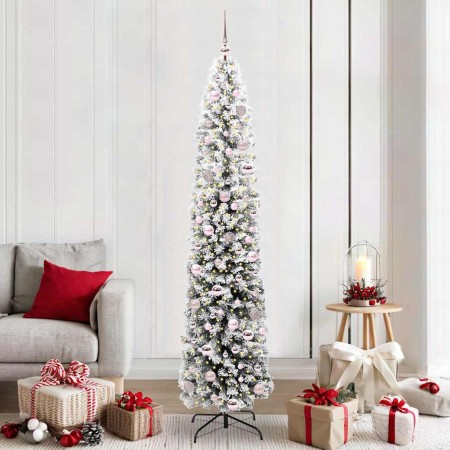 Árbol de Navidad artificial Verde 210 cm PVC, Acero y Plástico