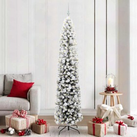 Árbol de Navidad artificial Verde 210 cm PVC, Acero y Plástico