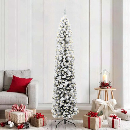 Árbol de Navidad artificial Verde 210 cm PVC, Acero y Plástico