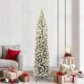 Árbol de Navidad artificial Verde 210 cm PVC, Acero y Plástico