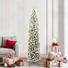 Árbol de Navidad artificial Verde 210 cm PVC, Acero y Plástico