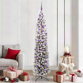 Árbol de Navidad artificial Verde 210 cm PVC, Acero y Plástico