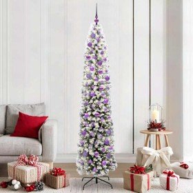 Árbol de Navidad artificial Verde 210 cm PVC, Acero y Plástico