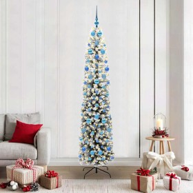 Árbol de Navidad artificial Verde 210 cm PVC, Acero y Plástico