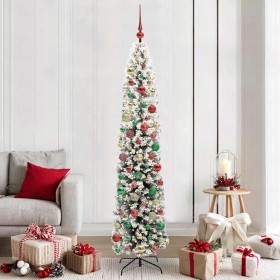 Árbol de Navidad artificial Verde 210 cm PVC, Acero y Plástico