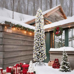 Árbol de Navidad artificial Verde 240 cm PVC, Acero y Plástico