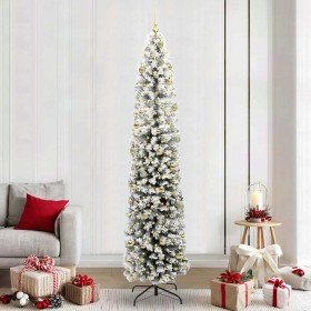 Árbol de Navidad artificial Verde 240 cm PVC, Acero y Plástico