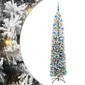 Árbol de Navidad artificial Verde 240 cm PVC, Acero y Plástico