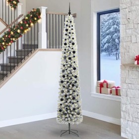 Árbol de Navidad artificial Verde 270 cm PVC, Acero y Plástico