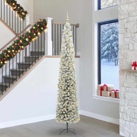Árbol de Navidad artificial Verde 270 cm PVC, Acero y Plástico