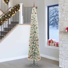 Árbol de Navidad artificial Verde 270 cm PVC, Acero y Plástico
