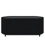Set de muebles de jardín 3 pzas y cojines ratán sintético negro de vidaXL, Sofás de exterior - Ref: Foro24-319743, Precio: 19...