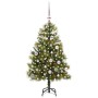 Árbol de Navidad artificial con ramas plegables y conos 150 cm