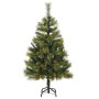 Árbol de Navidad artificial con ramas plegables y conos 150 cm