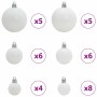 Árbol de Navidad artificial con ramas plegables y conos 150 cm