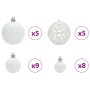 Árbol de Navidad artificial con ramas plegables y conos 150 cm