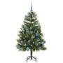 Árbol de Navidad artificial con ramas plegables y conos 150 cm