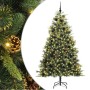 Árbol de Navidad artificial con ramas plegables y conos 240 cm