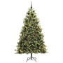 Árbol de Navidad artificial con ramas plegables y conos 240 cm