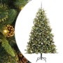 Árbol de Navidad artificial con ramas plegables y conos 240 cm