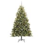 Árbol de Navidad artificial con ramas plegables y conos 240 cm