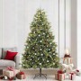 Árbol de Navidad artificial con ramas plegables y conos 240 cm