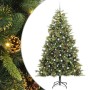 Árbol de Navidad artificial con ramas plegables y conos 240 cm