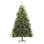 Árbol de Navidad artificial con ramas plegables y conos 240 cm